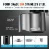 imageVEVOR Water Distiller 4L 105 Gallon Pure Water Purifier Filter for Home Countertop 750W Distilled Water Maker Stainless Steel Interior Distiller Water Making Machine to Make Clean Water BlackBlack