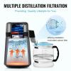 imageVEVOR Water Distiller 4L 105 Gallon Pure Water Purifier Filter for Home Countertop 750W Distilled Water Maker Stainless Steel Interior Distiller Water Making Machine to Make Clean Water BlackGrey