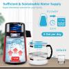 imageVEVOR Water Distiller 4L 105 Gallon Pure Water Purifier Filter for Home Countertop 750W Distilled Water Maker Stainless Steel Interior Distiller Water Making Machine to Make Clean Water BlackWineRed
