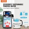 imageVEVOR Water Distiller 4L 105 Gallon Pure Water Purifier Filter for Home Countertop 750W Distilled Water Maker Stainless Steel Interior Distiller Water Making Machine to Make Clean Water BlackGrey
