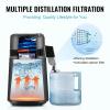 imageVEVOR Water Distiller 4L 105 Gallon Pure Water Purifier Filter for Home Countertop 750W Distilled Water Maker Stainless Steel Interior Distiller Water Making Machine to Make Clean Water BlackBlack