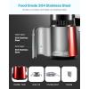 imageVEVOR Water Distiller 4L 11 Gallon Pure Water Purifier Filter for Home Table Countertop 1750W Distilled Maker with Glass Pot Stainless Steel Interior Drinking Machine to Make Clean Waters GreyWine Red