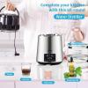 imageVEVOR Water Distiller 4L 11 Gallon Pure Water Purifier Filter for Home Table Countertop 1750W Distilled Maker with Glass Pot Stainless Steel Interior Drinking Machine to Make Clean Waters GreySilver