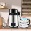 imageVEVOR Water Distiller 4L 11 Gallon Pure Water Purifier Filter for Home Table Countertop 1750W Distilled Maker with Glass Pot Stainless Steel Interior Drinking Machine to Make Clean Waters GreySilver
