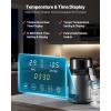 imageVEVOR Water Distiller 4L 11 Gallon Pure Water Purifier Filter for Home Table Countertop 1750W Distilled Maker with Glass Pot Stainless Steel Interior Drinking Machine to Make Clean Waters GreyGreyl