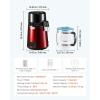 imageVEVOR Water Distiller 4L 11 Gallon Pure Water Purifier Filter for Home Table Countertop 1750W Distilled Maker with Glass Pot Stainless Steel Interior Drinking Machine to Make Clean Waters GreyWine Red