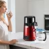 imageVEVOR Water Distiller 4L 11 Gallon Pure Water Purifier Filter for Home Table Countertop 1750W Distilled Maker with Glass Pot Stainless Steel Interior Drinking Machine to Make Clean Waters GreyWine Red
