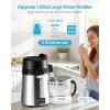 imageVEVOR Water Distiller 6L 16 Gallon Larger Pure Water Purifier Filter For Home Table Countertop 900W Glass Pot Distilled Maker Stainless Steel Interior Drinking Machine to Make Clean Waters SilverSliver 16Gal