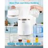 imageVEVOR Water Distiller 6L 16 Gallon Larger Pure Water Purifier Filter For Home Table Countertop 900W Glass Pot Distilled Maker Stainless Steel Interior Drinking Machine to Make Clean Waters SilverWhite 16Gal