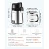 imageVEVOR Water Distiller 6L 16 Gallon Larger Pure Water Purifier Filter For Home Table Countertop 900W Glass Pot Distilled Maker Stainless Steel Interior Drinking Machine to Make Clean Waters SilverSliver 16Gal