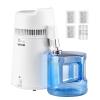 imageVEVOR Water Distiller 6L 16 Gallon Larger Pure Water Purifier Filter For Home Table Countertop 900W Glass Pot Distilled Maker Stainless Steel Interior Drinking Machine to Make Clean Waters SilverWhite 16Gal