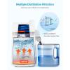 imageVEVOR Water Distiller 6L 16 Gallon Larger Pure Water Purifier Filter For Home Table Countertop 900W Glass Pot Distilled Maker Stainless Steel Interior Drinking Machine to Make Clean Waters SilverWhite 16Gal