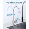 imageVEVOR Water Filter Faucet RO Drinking Faucet with LeadFree Brass Valve 304 Stainless Steel 08 GPM Flow Drinking Water Tap Fits Most Reverse Osmosis ampamp Water Filtration System Antique BronzeBrushed Nickel