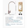 imageVEVOR Water Filter Faucet RO Drinking Faucet with LeadFree Brass Valve 304 Stainless Steel 08 GPM Flow Drinking Water Tap Fits Most Reverse Osmosis ampamp Water Filtration System Antique BronzeAntique Bronze