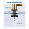 imageVEVOR Water Filter Faucet RO Drinking Faucet with LeadFree Brass Valve 304 Stainless Steel 08 GPM Flow Drinking Water Tap Fits Most Reverse Osmosis ampamp Water Filtration System Antique BronzeBrushed Gold
