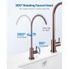 imageVEVOR Water Filter Faucet RO Drinking Faucet with LeadFree Brass Valve 304 Stainless Steel 08 GPM Flow Drinking Water Tap Fits Most Reverse Osmosis ampamp Water Filtration System Antique BronzeAntique Bronze