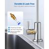 imageVEVOR Water Filter Faucet RO Drinking Faucet with LeadFree Brass Valve 304 Stainless Steel 08 GPM Flow Drinking Water Tap Fits Most Reverse Osmosis ampamp Water Filtration System Antique BronzeBrushed Nickel