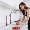 imageVEVOR Water Filter Faucet RO Drinking Faucet with LeadFree Brass Valve 304 Stainless Steel 08 GPM Flow Drinking Water Tap Fits Most Reverse Osmosis ampamp Water Filtration System Antique BronzeAntique Bronze