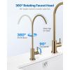 imageVEVOR Water Filter Faucet RO Drinking Faucet with LeadFree Brass Valve 304 Stainless Steel 08 GPM Flow Drinking Water Tap Fits Most Reverse Osmosis ampamp Water Filtration System Antique BronzeBrushed Gold