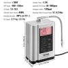 imageVEVOR Water Ionizer Alkaline Water Ionizer Machine pH 35105 Alkaline Acidic Hydrogen Water Purifier 7 Water Settings Home Filtration System Up to 650mV ORP 8000L Per Filter AutoCleaning8000L7Plate