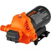 imageVEVOR Water Pressure Diaphragm Pump RV Water Pump Fresh Water Pump110V AC 33 GPM Pressure Adjustable Self Priming Sprayer Pump with Pressure Switch for RV Camper Marine Boat Lawn FCC Certified110V  33GPM  45PSI