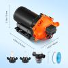 imageVEVOR Water Pressure Diaphragm Pump RV Water Pump Fresh Water Pump110V AC 33 GPM Pressure Adjustable Self Priming Sprayer Pump with Pressure Switch for RV Camper Marine Boat Lawn FCC Certified12V  55GPM  70PSIAdjustable