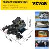 imageVEVOR Water Pressure Diaphragm Pump RV Water Pump Fresh Water Pump110V AC 33 GPM Pressure Adjustable Self Priming Sprayer Pump with Pressure Switch for RV Camper Marine Boat Lawn FCC Certified12V  7GPM  60PSI