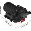 imageVEVOR Water Pressure Diaphragm Pump RV Water Pump Fresh Water Pump110V AC 33 GPM Pressure Adjustable Self Priming Sprayer Pump with Pressure Switch for RV Camper Marine Boat Lawn FCC Certified12V  55GPM  70PSI