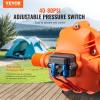 imageVEVOR Water Pressure Diaphragm Pump RV Water Pump Fresh Water Pump110V AC 33 GPM Pressure Adjustable Self Priming Sprayer Pump with Pressure Switch for RV Camper Marine Boat Lawn FCC Certified12V  35GPM  50PSIAdjustable