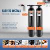 imageVEVOR Whole House Salt Free Descaler Water Filter for City Water 1100000 Gallon Whole House Water Descaler for All Kinds of Plumbing Pipes 1quot NPT ampamp 34quot NPT for 58 Person Family1100 000 Gallons