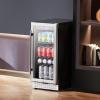 imageVEVOR Wine Cooler 28 Bottle Dual Zone Wine Fridge Mini Wine Cooler Refrigerator with Glass Door Adjustable Shelves Digital Temperature Control Builtin ampamp Freestanding Fridge for Home Office Bar88 Cans