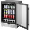 imageVEVOR Wine Cooler 28 Bottle Dual Zone Wine Fridge Mini Wine Cooler Refrigerator with Glass Door Adjustable Shelves Digital Temperature Control Builtin ampamp Freestanding Fridge for Home Office Bar154 Can