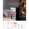 imageVEVOR Wine Cooler 28 Bottle Dual Zone Wine Fridge Mini Wine Cooler Refrigerator with Glass Door Adjustable Shelves Digital Temperature Control Builtin ampamp Freestanding Fridge for Home Office Bar88 Cans