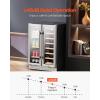 imageVEVOR Wine Cooler 28 Bottle Dual Zone Wine Fridge Mini Wine Cooler Refrigerator with Glass Door Adjustable Shelves Digital Temperature Control Builtin ampamp Freestanding Fridge for Home Office Bar64 Cans20 Bottles