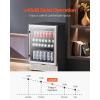 imageVEVOR Wine Cooler 28 Bottle Dual Zone Wine Fridge Mini Wine Cooler Refrigerator with Glass Door Adjustable Shelves Digital Temperature Control Builtin ampamp Freestanding Fridge for Home Office Bar154 Can