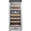 imageVEVOR Wine Cooler 28 Bottle Dual Zone Wine Fridge Mini Wine Cooler Refrigerator with Glass Door Adjustable Shelves Digital Temperature Control Builtin ampamp Freestanding Fridge for Home Office Bar28 Bottle