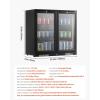 imageVEVOR Wine Cooler 28 Bottle Dual Zone Wine Fridge Mini Wine Cooler Refrigerator with Glass Door Adjustable Shelves Digital Temperature Control Builtin ampamp Freestanding Fridge for Home Office Bar246 Can