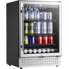 imageVEVOR Wine Cooler 28 Bottle Dual Zone Wine Fridge Mini Wine Cooler Refrigerator with Glass Door Adjustable Shelves Digital Temperature Control Builtin ampamp Freestanding Fridge for Home Office Bar154 Can