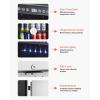 imageVEVOR Wine Cooler 28 Bottle Dual Zone Wine Fridge Mini Wine Cooler Refrigerator with Glass Door Adjustable Shelves Digital Temperature Control Builtin ampamp Freestanding Fridge for Home Office Bar154 Can