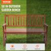 imageVEVOR Wood Outdoor Bench 2Person Garden Bench with Backrest and Armrests 800 lbs Load CapacityAllWeather Never Rot Patio Bench for Garden Park Yard Front PorchWood