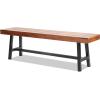 imageVEVOR Wood Outdoor Bench 2Person Garden Bench with Backrest and Armrests 800 lbs Load CapacityAllWeather Never Rot Patio Bench for Garden Park Yard Front PorchWood