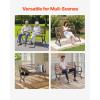 imageVEVOR Wood Outdoor Bench 2Person Garden Bench with Backrest and Armrests 800 lbs Load CapacityAllWeather Never Rot Patio Bench for Garden Park Yard Front PorchMetal
