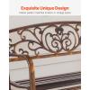 imageVEVOR Wood Outdoor Bench 2Person Garden Bench with Backrest and Armrests 800 lbs Load CapacityAllWeather Never Rot Patio Bench for Garden Park Yard Front PorchMetal