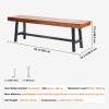 imageVEVOR Wood Outdoor Bench 2Person Garden Bench with Backrest and Armrests 800 lbs Load CapacityAllWeather Never Rot Patio Bench for Garden Park Yard Front PorchWood