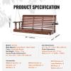 imageVEVOR Wood Porch Swing 55FT Patio Bench Swing for Courtyard ampamp Garden Upgraded 880 lbs Strong Load Capacity Heavy Duty Swing Chair Bench with Hanging Chains for Outdoors BrownBrown