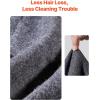 imageVEVOR Wool Camping Blanket Large Warm Stadium Blanket Flame Retardant Great for Outdoors Picnics Hiking Sports Events Travel Car ampamp Bushcraft Survival Kits 64quot x 88quot Striped Throw BlanketGrey