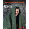 imageVEVOR Wool Camping Blanket Large Warm Stadium Blanket Flame Retardant Great for Outdoors Picnics Hiking Sports Events Travel Car ampamp Bushcraft Survival Kits 64quot x 88quot Striped Throw BlanketTexture Multicolor
