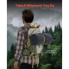imageVEVOR Wool Camping Blanket Large Warm Stadium Blanket Flame Retardant Great for Outdoors Picnics Hiking Sports Events Travel Car ampamp Bushcraft Survival Kits 64quot x 88quot Striped Throw BlanketGrey