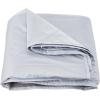 imageVEVOR Wool Camping Blanket Large Warm Stadium Blanket Flame Retardant Great for Outdoors Picnics Hiking Sports Events Travel Car ampamp Bushcraft Survival Kits 64quot x 88quot Striped Throw BlanketLight Grey
