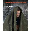 imageVEVOR Wool Camping Blanket Large Warm Stadium Blanket Flame Retardant Great for Outdoors Picnics Hiking Sports Events Travel Car ampamp Bushcraft Survival Kits 64quot x 88quot Striped Throw BlanketArmy Green